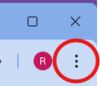 picture of 3-dot menu in the Chrome browser