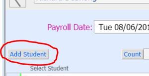 Add Student button