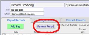 review period button